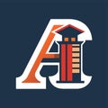 The logo of the Atlanta Braves, featuring a bold letter design, symbolizing the teams identity and brand, Minimalist design Royalty Free Stock Photo