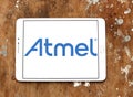 Atmel semiconductors company logo Royalty Free Stock Photo