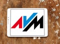 AVM electronics company logo Royalty Free Stock Photo