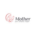 Logo of baby care, motherhood and childbearing. Mother logo Royalty Free Stock Photo