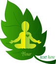 Logo Baby Health. Baby Yoga Royalty Free Stock Photo