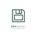 Logo of Backup Saving, Archive creating, Floppy Disk Web and Mobile Object