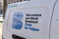 Logo of Barcelona pel Medi Ambienti, meaning Barcelona for the environment in Catalan, municipal car of water circle services