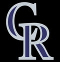 The logo of the baseball club `Colorado Rockies`. USA.