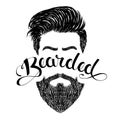 Logo bearded black