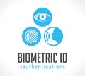 Logo - Biometric ID authentication Royalty Free Stock Photo