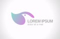 Logo Bird abstract design template. SPA Healthcare