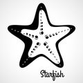 Logo black starfish