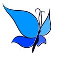 Logo of blue butterfly.