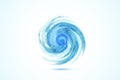 Logo blue spiral waves ocean beach swirl vector web image template Royalty Free Stock Photo