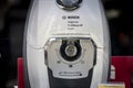 Logo of Bosch on a Insilence 59 vacuum cleaner for sale.