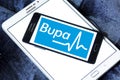 Bupa healthcare company logo Royalty Free Stock Photo