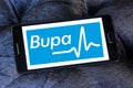 Bupa healthcare company logo Royalty Free Stock Photo