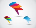 Logo business . bird abstract