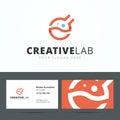 Logo and business card template for creative studio.