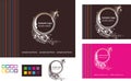 Logo with Business Card and Web Template Royalty Free Stock Photo