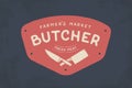 Logo Of Butcher Meat Shop