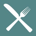 Logo for cafe with fork and spoon