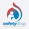 Mother and Child Care Safety Drop Logo
