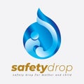 Mother and Child Care Natural Drop Logo