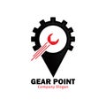 Gear point logo for repair place