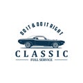 Do it right classic full service logo vector