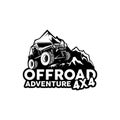 Offroad adventure 4x4 logo vector Royalty Free Stock Photo