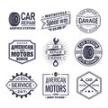 Logo for car repair service station, maintenance Royalty Free Stock Photo