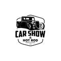 Car show and hot rod logo vector