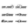 Tire shop agen and repair logo vector