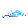 Logo car wash on light background Royalty Free Stock Photo