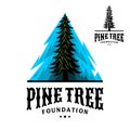 Logo Pine Tree foundation Royalty Free Stock Photo