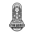 Logo Star Woman Vector