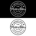 Typography Logo Motor Bike