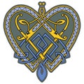 Logo in the Celtic style.