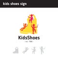 Logo for children`s shoes store