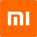 The logo of the Chinese electronics manufacturer Xiaomi