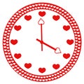 Logo clock heart