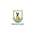 Logo club beer and golf