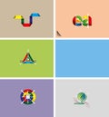 Logo collection - illustration Royalty Free Stock Photo