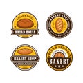 Logo color bakery template design