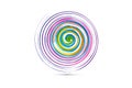 Logo colorful spiral waves