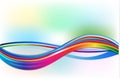 Rainbow waves render background