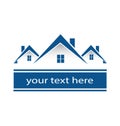 Logo community of blue town houses