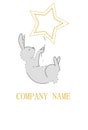 Logo for the company. The hare and star.