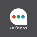 Logo for conferences. The symbol of the post, the message and the letters Royalty Free Stock Photo
