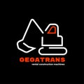 Logo for a construction company or a company for the rental sale of construction equipment