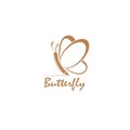Logo creative pencil illustration butterfly design vector template Royalty Free Stock Photo