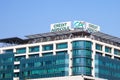 Logo of Credit Agricole on their local headquarters for Serbia. Credit Agricole Srbija is one of the French leading retail banks