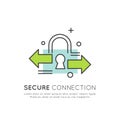 Logo of Cuber Security, Secure Access, Payment, Login, Encrypted Communication, Network Protection and Privacy